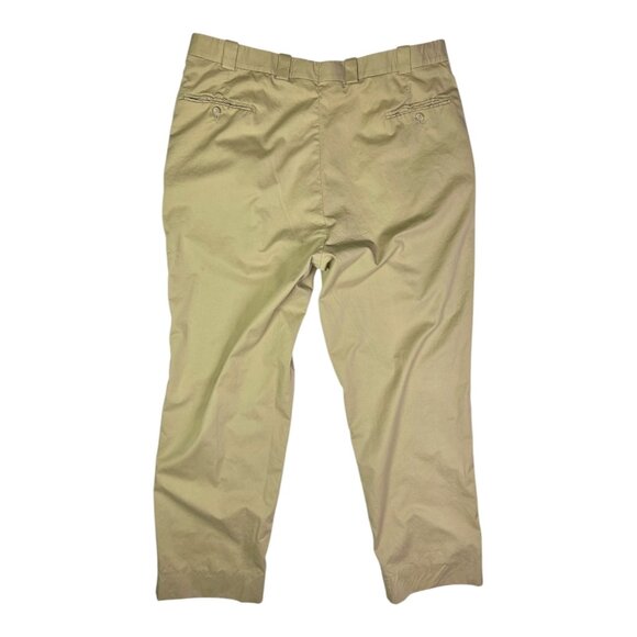 Vintage Normandy & Monroe Size 38R Tan Pleat-Front Pants Loro Piana Fabric - Picture 5 of 15